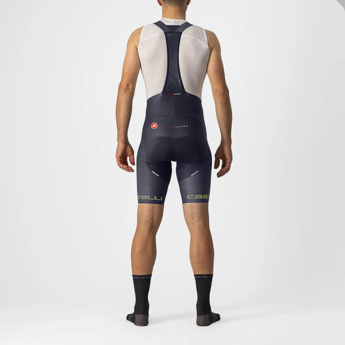 Castelli Free Aero RC Pro Bib Shorts Men - Savile Blue/Electric Lime