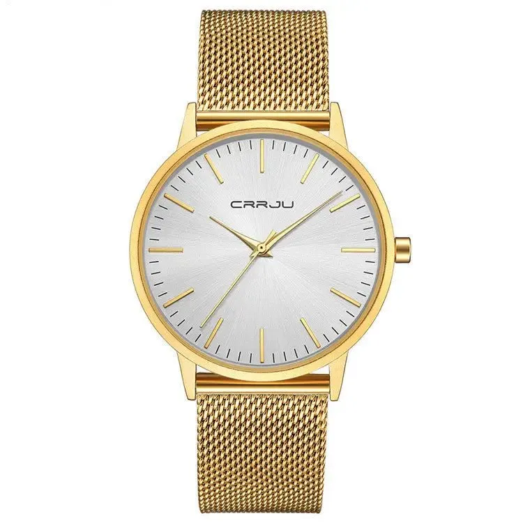 Casual Men's Watches 30M Waterproof Quartz Movement Mesh Belt Variety