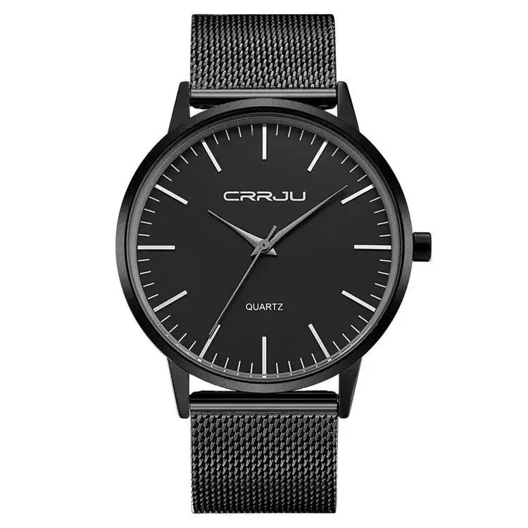 Casual Men's Watches 30M Waterproof Quartz Movement Mesh Belt Variety