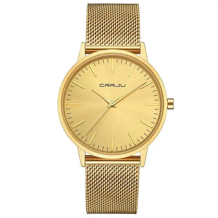 Casual Men's Watches 30M Waterproof Quartz Movement Mesh Belt Variety