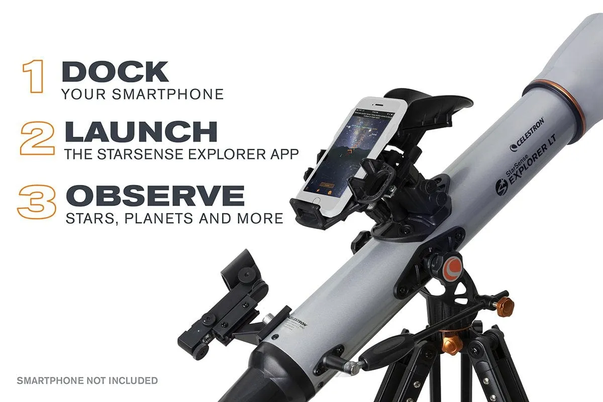 Celestron StarSense Explorer LT 80AZ Smartphone App-Enabled Refractor Telescope - 22451