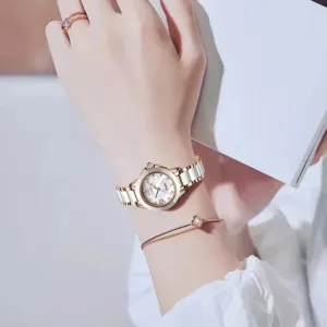 Ceramic Ladies Watches: Waterproof, Quartz Movement, Various Colors - Fashionable & Durable
