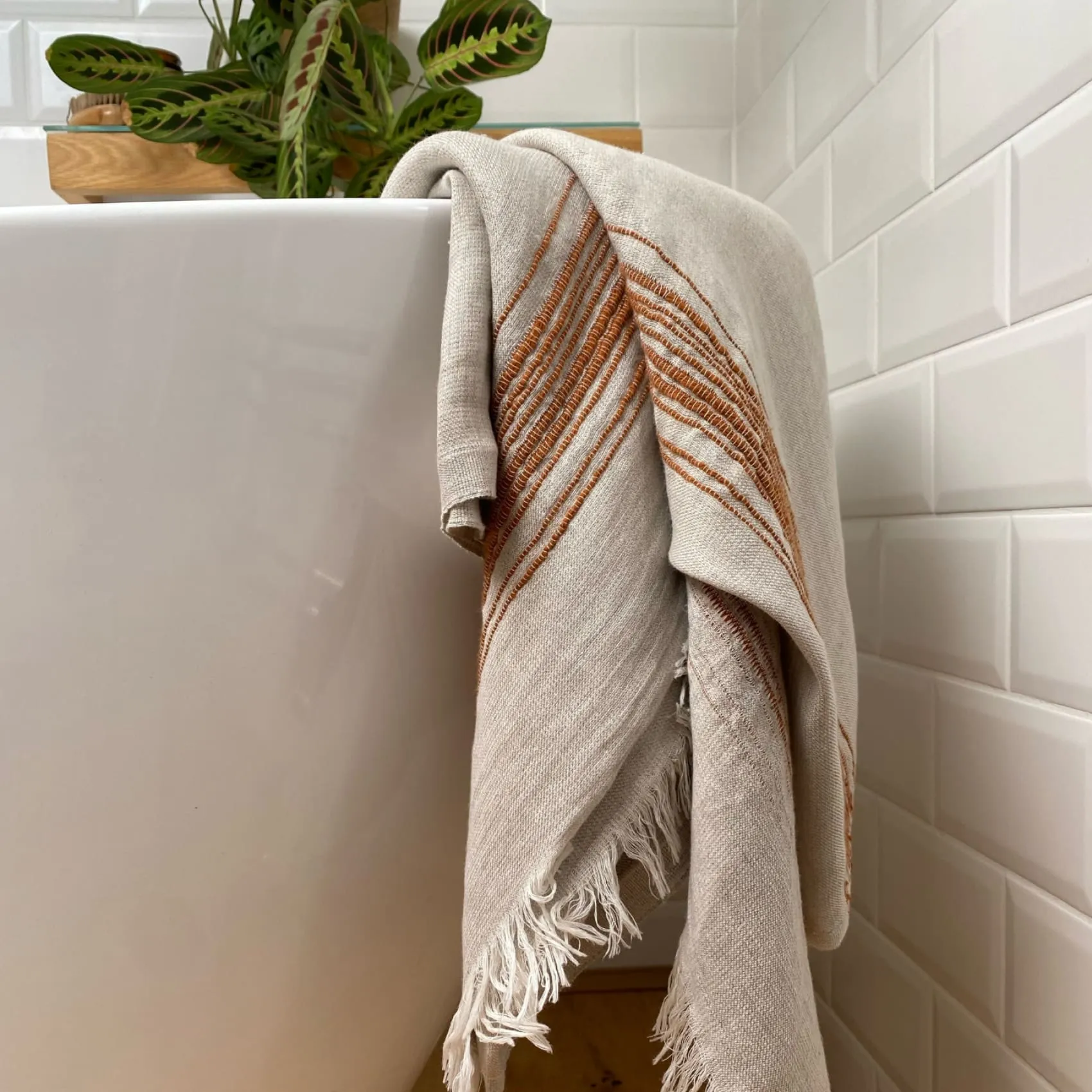 Ceren Luxury Linen Gift Set - Tobacco