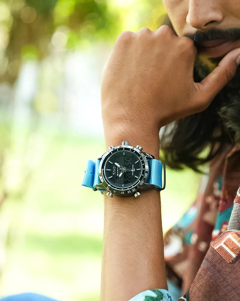 Certified Imperfect Hawk Black Sky Blue Nylon