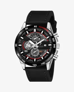Certified Imperfect Timegrapher Black Red Leather