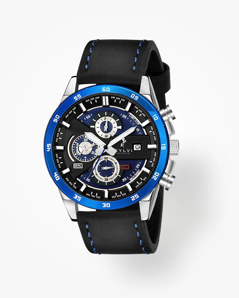 Certified Imperfect Timegrapher Blue BLK Leather