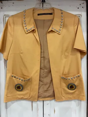 CF35-12 SHORTSLEEVE JKT W/HORSE PINS ON POCKET-S
