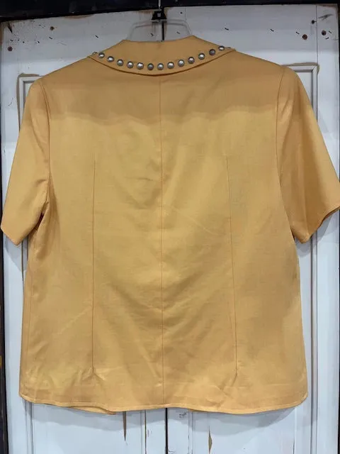 CF35-12 SHORTSLEEVE JKT W/HORSE PINS ON POCKET-S
