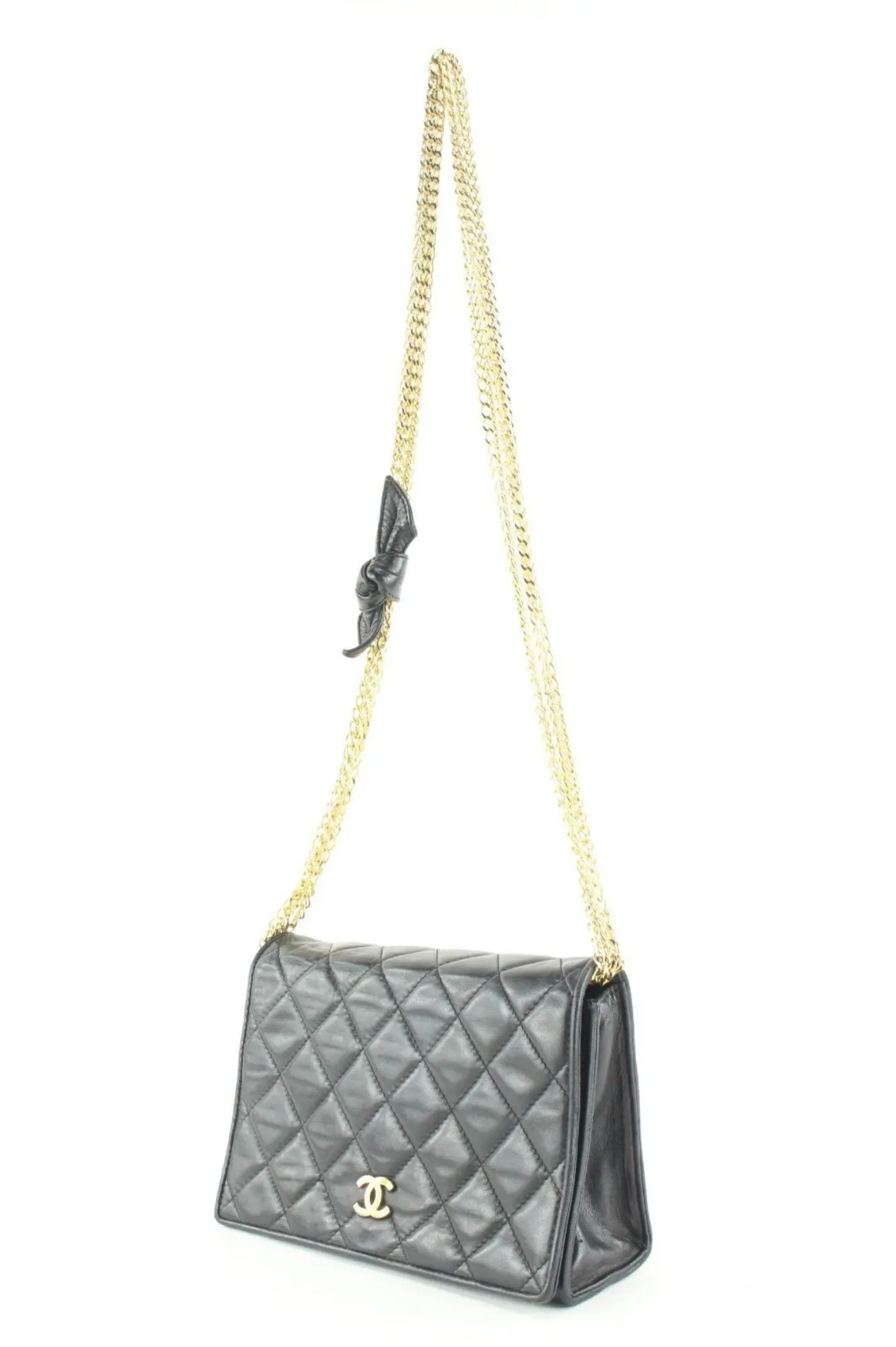 Chanel Black Quilted Lambskin Multi Chain GHW 3CK419C