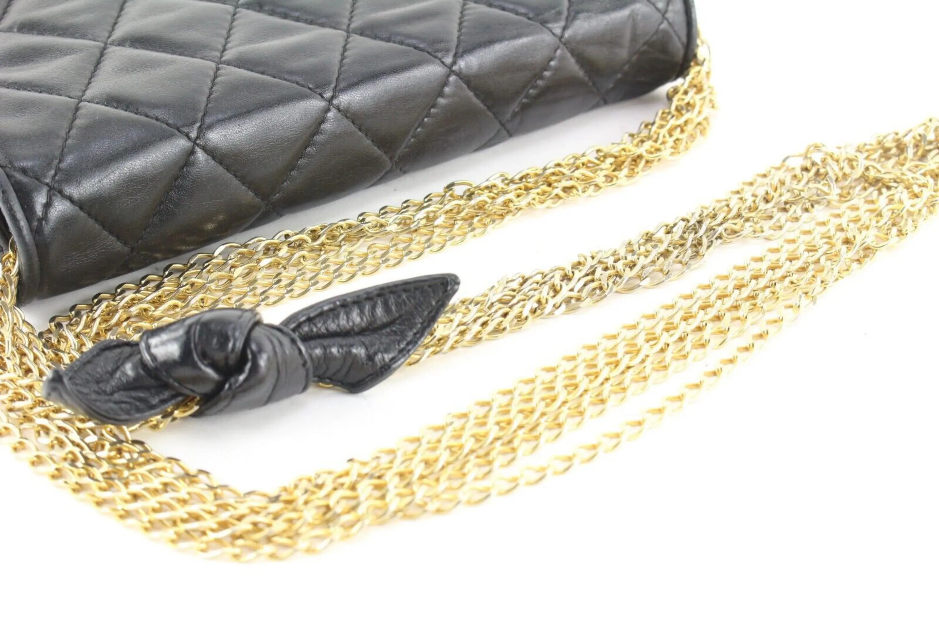 Chanel Black Quilted Lambskin Multi Chain GHW 3CK419C