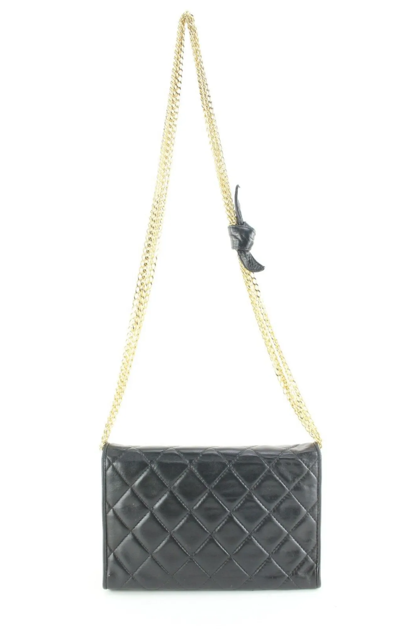 Chanel Black Quilted Lambskin Multi Chain GHW 3CK419C