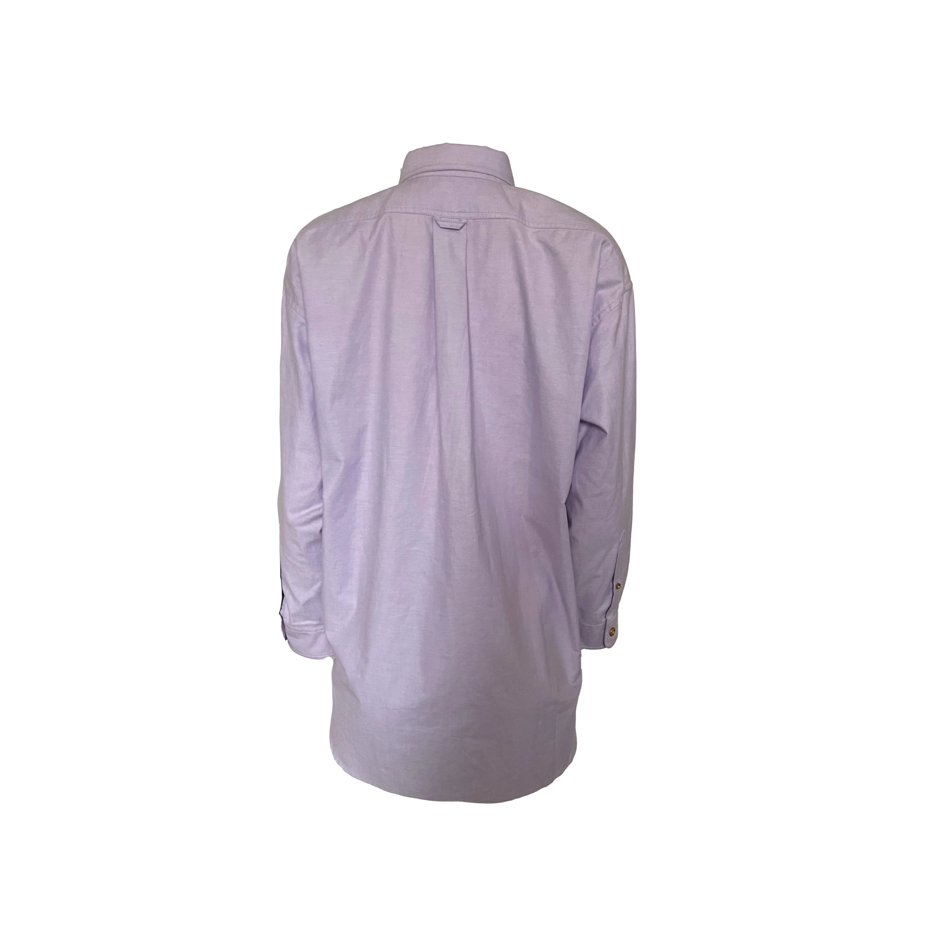 Chanel Lavender Pocket Logo Button Down