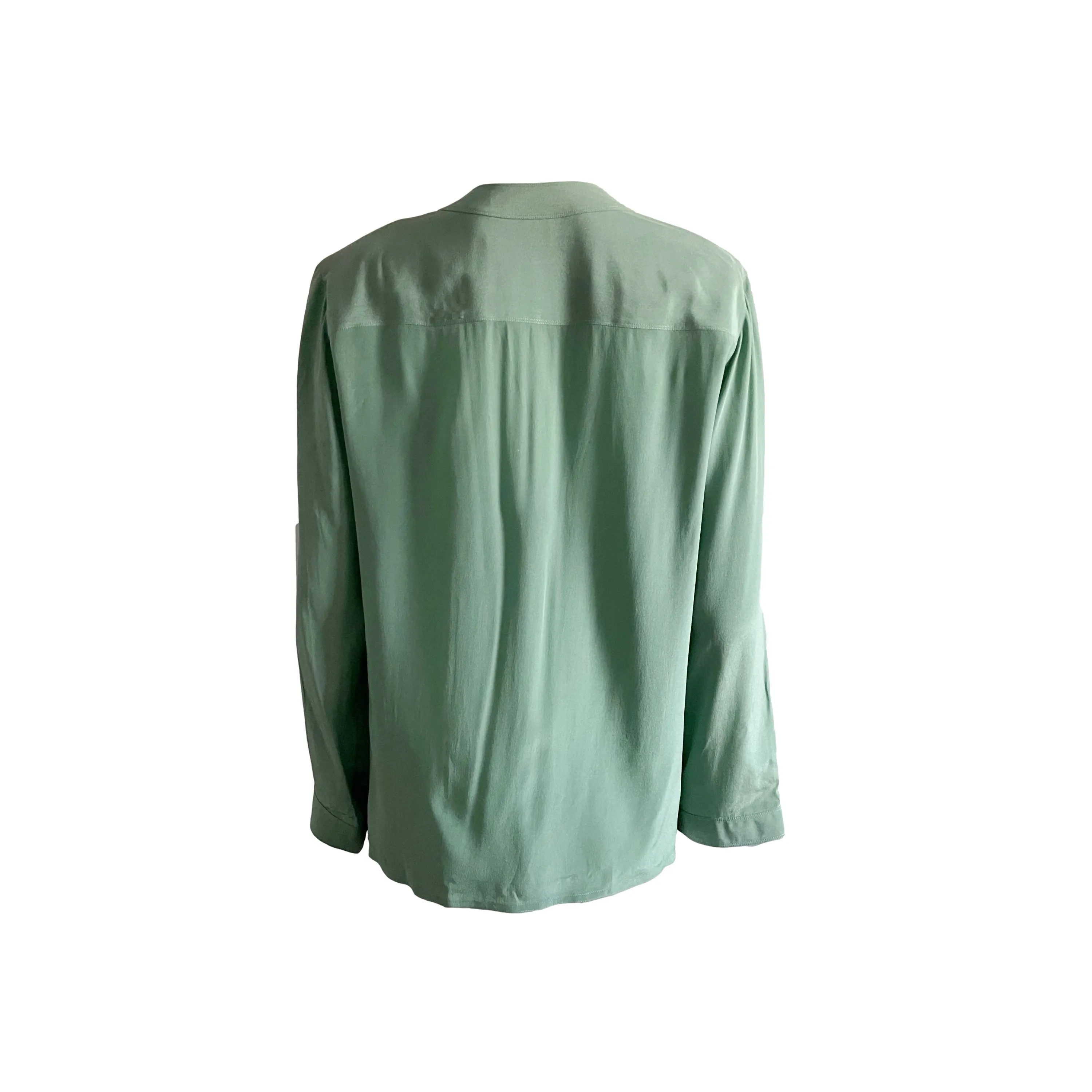 Chanel Mint Pocket Button Down