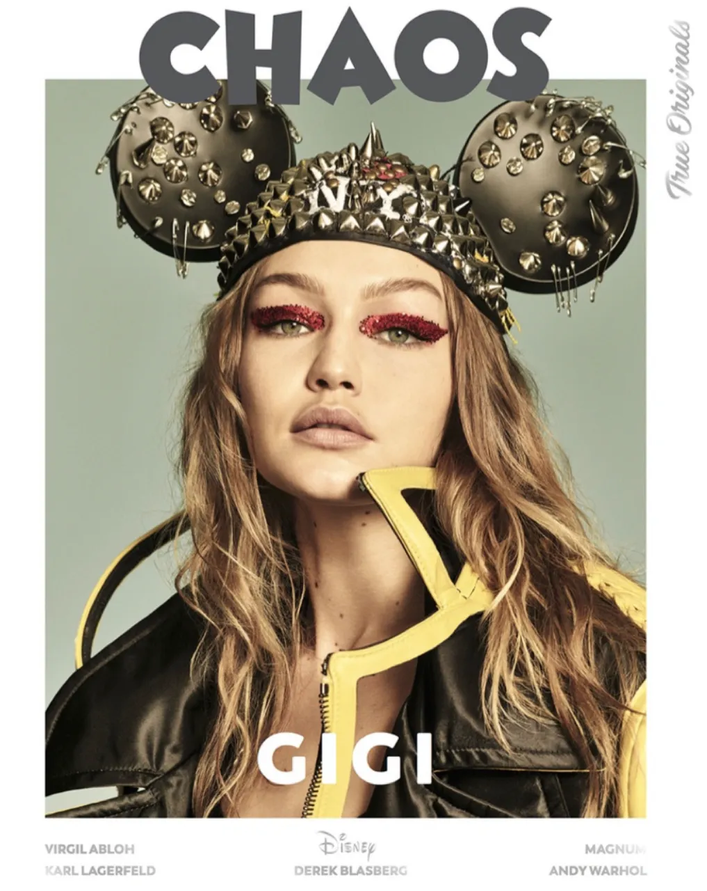 CHAOS Magazine #3 2018 GIGI HADID Karen Elson CARA TAYLOR Virgil Abloh DISNEY Issue