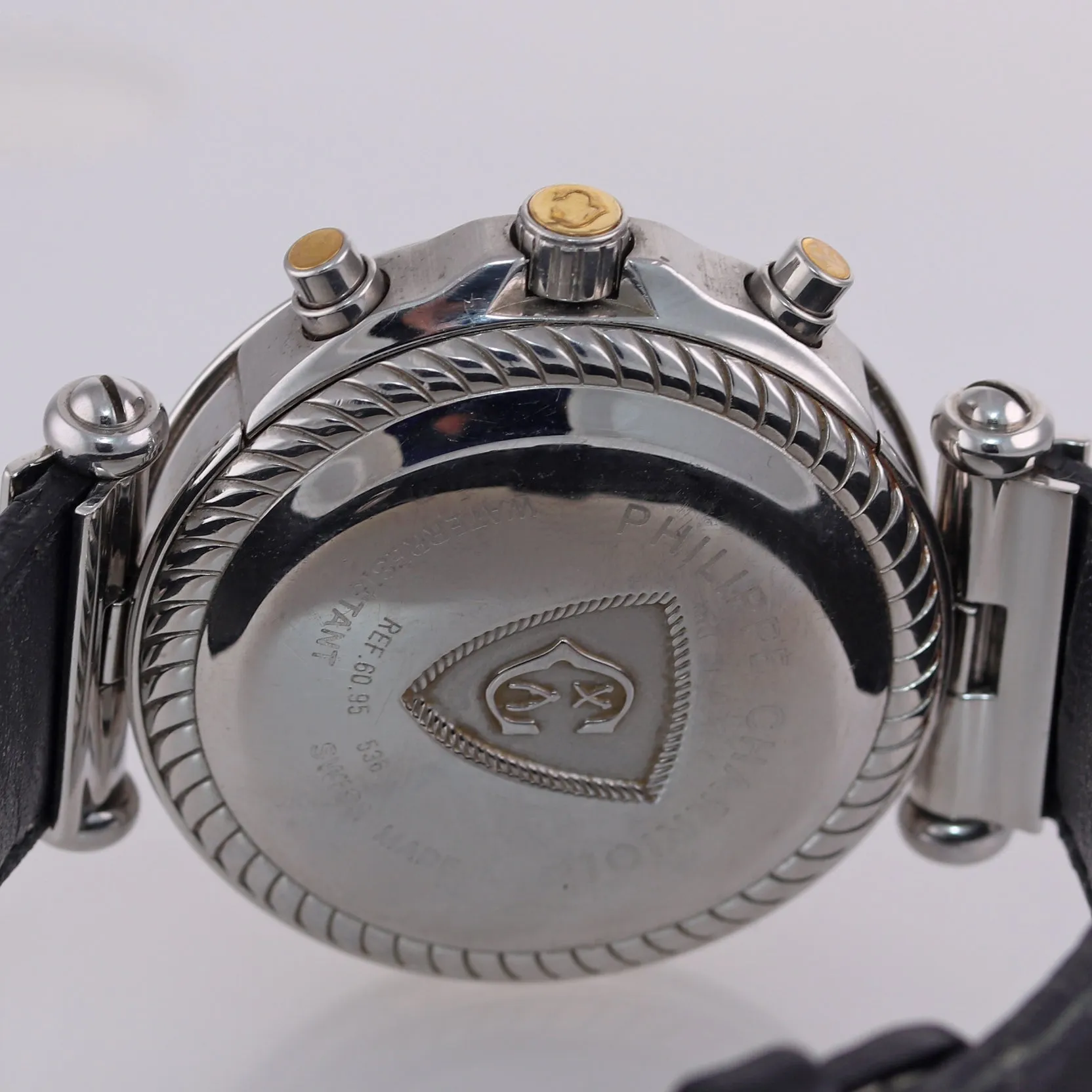 Charriol Venturi 60.95 Chronograph Date Stainless Steel 40mm White Dial Watch