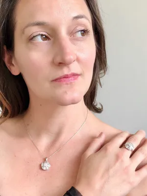 Cherry Blossom Natural Diamond Necklace
