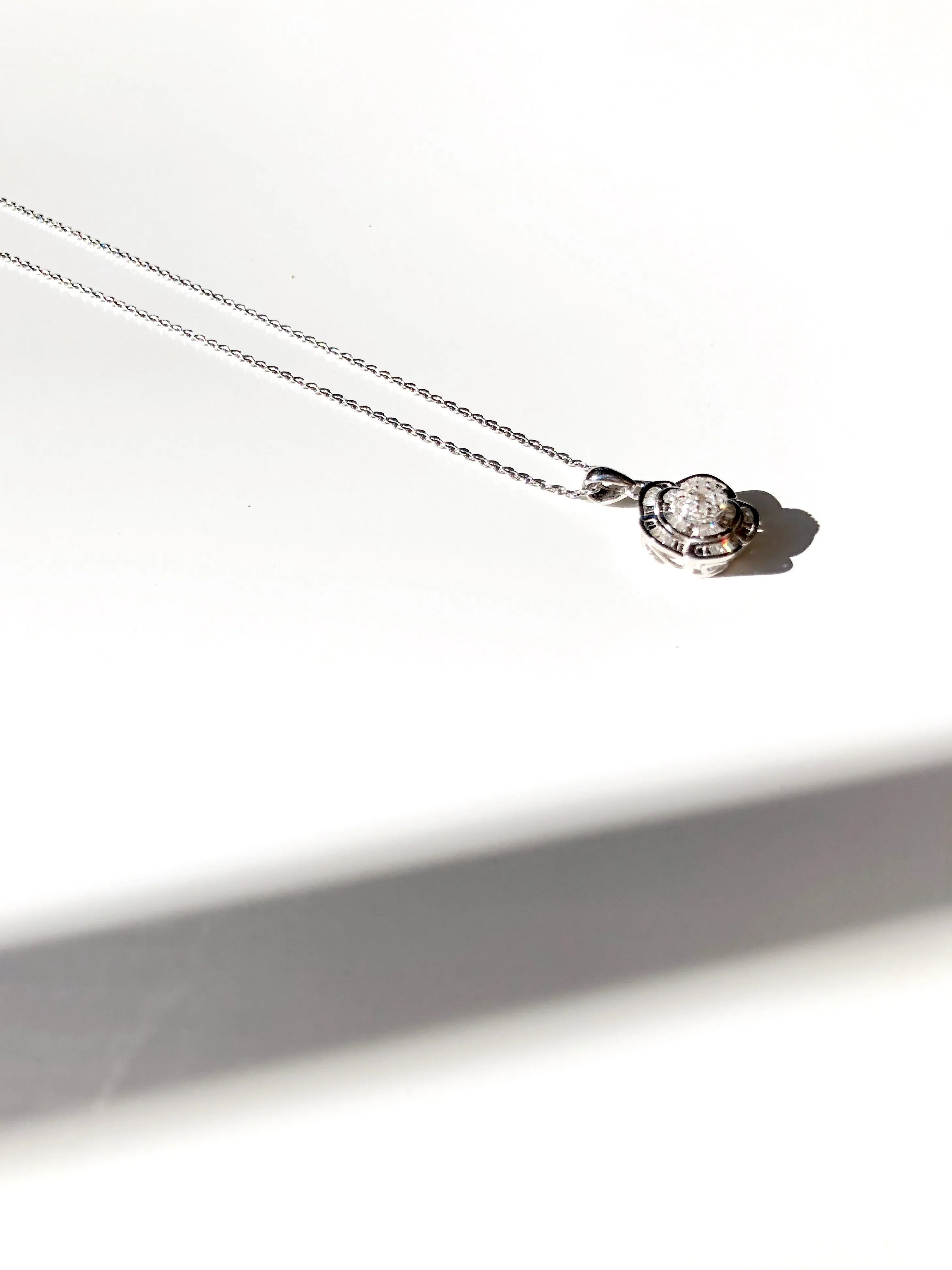 Cherry Blossom Natural Diamond Necklace