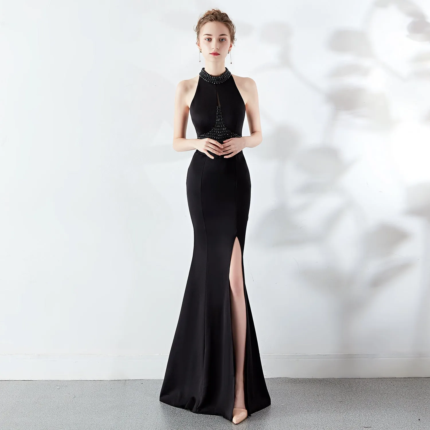 Chloe Formal Hot Charming Stone Collar Stunning Dress