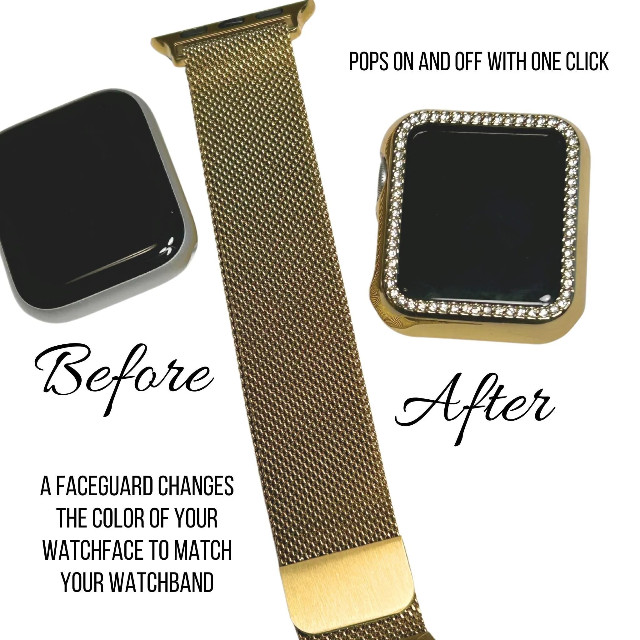 Christmas Apple Watchband Accessories, Christmas Face Protectors for Watch