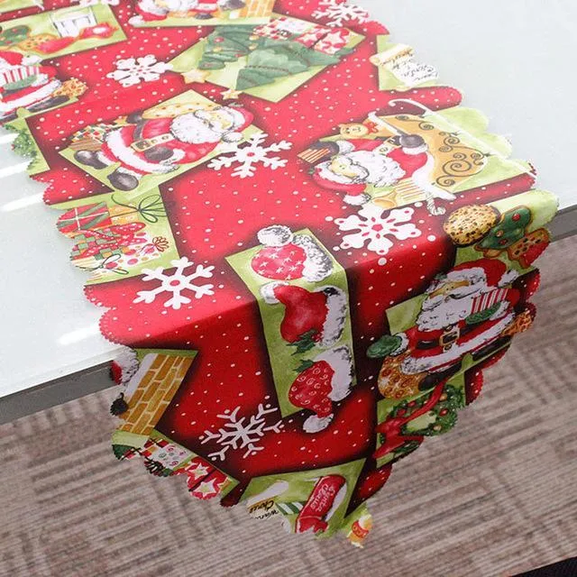 Christmas Flower Tablecloth