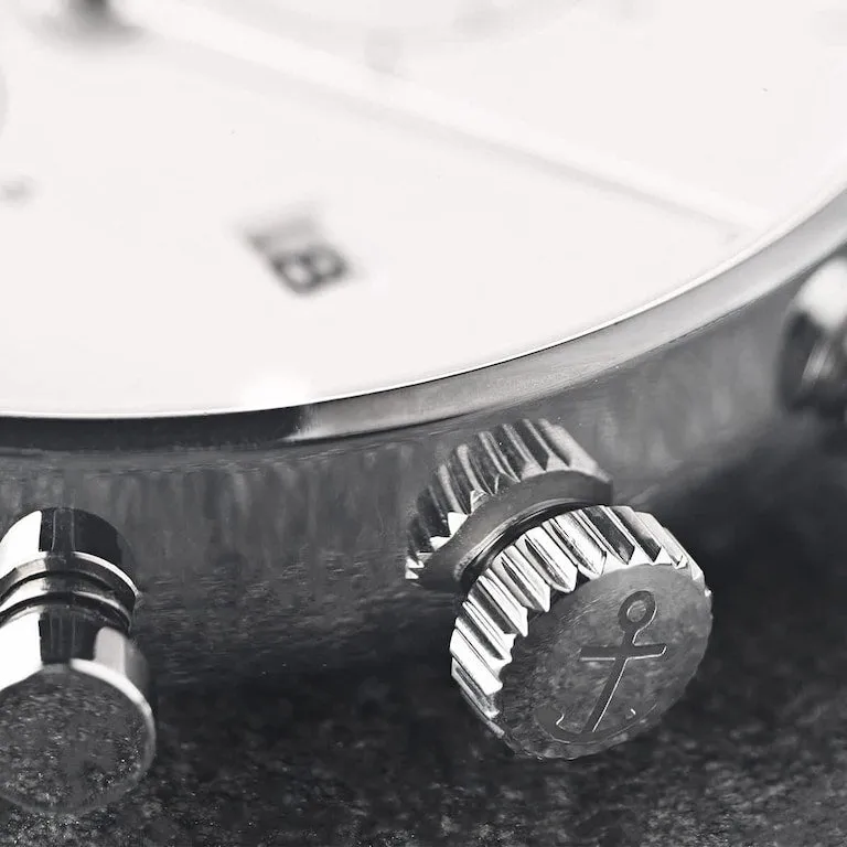 Chrono Silver Woven Steel
