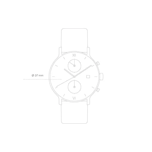 Chrono Small Gold Black Steel