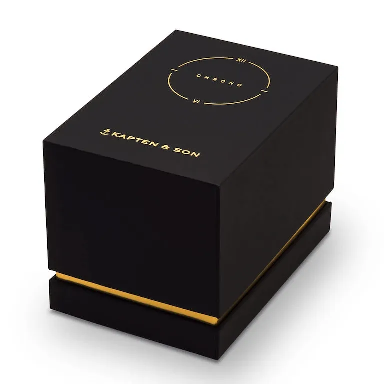 Chrono Small Gold Woven Steel