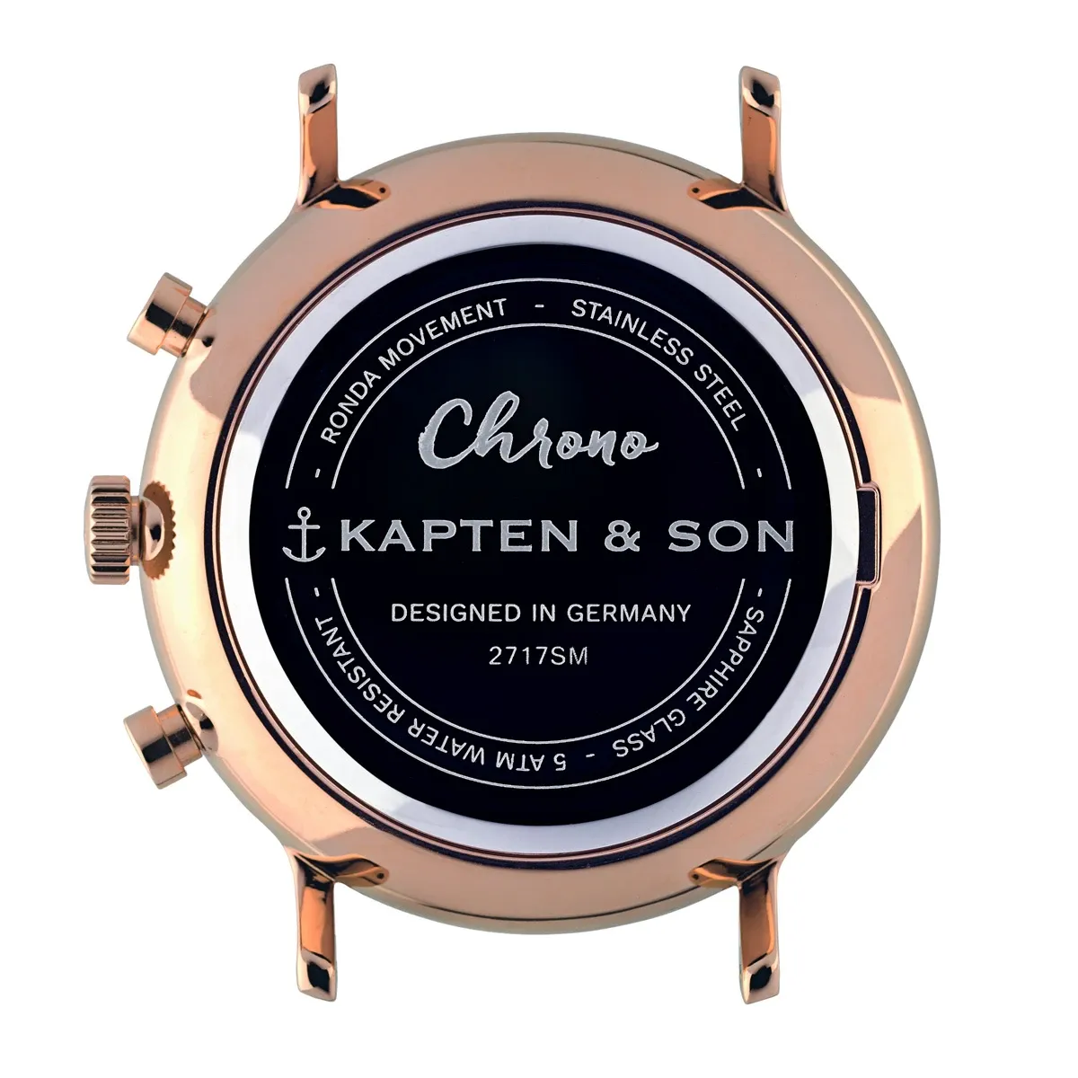 Chrono Small R/G White & Grey Vintage Leather