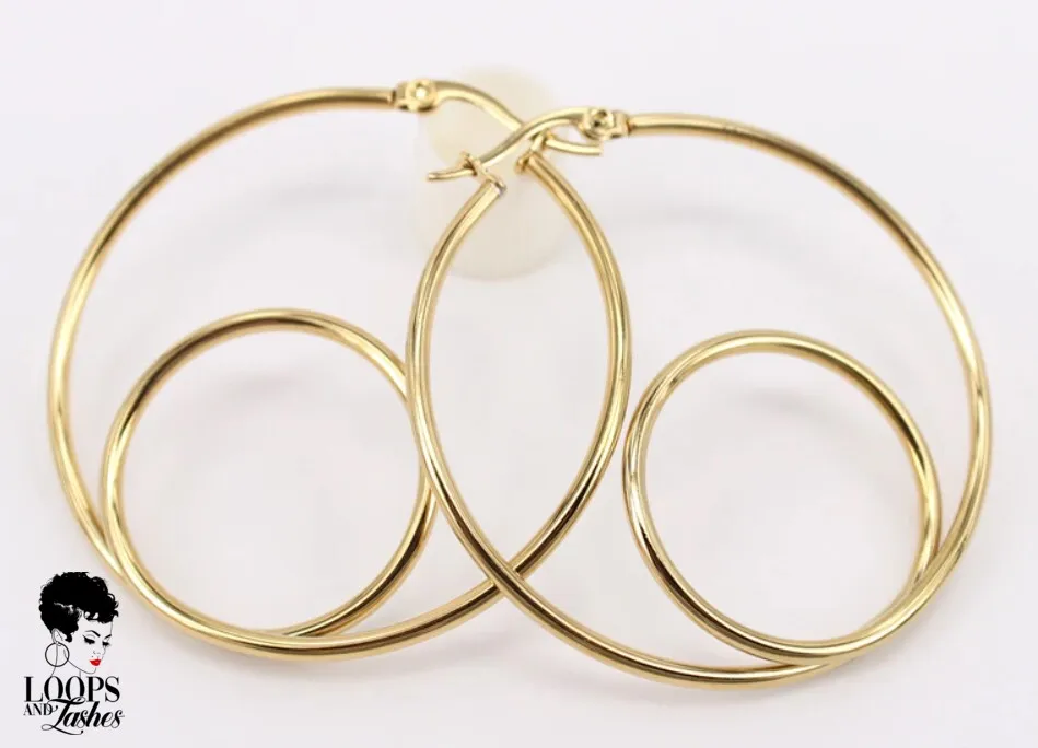 Circle Back Hoop Earrings