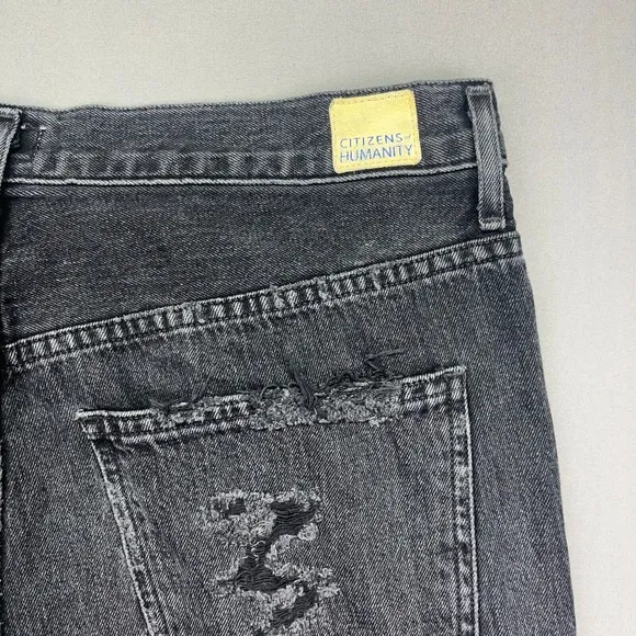 Citizens of Humanity Jeans Women's Sz 28 Fits 32&quot; Sasha Low Slung Flare Black
