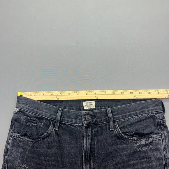 Citizens of Humanity Jeans Women's Sz 28 Fits 32&quot; Sasha Low Slung Flare Black
