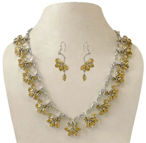 Citrine & Silver Necklace 'Sparkling Warmth'