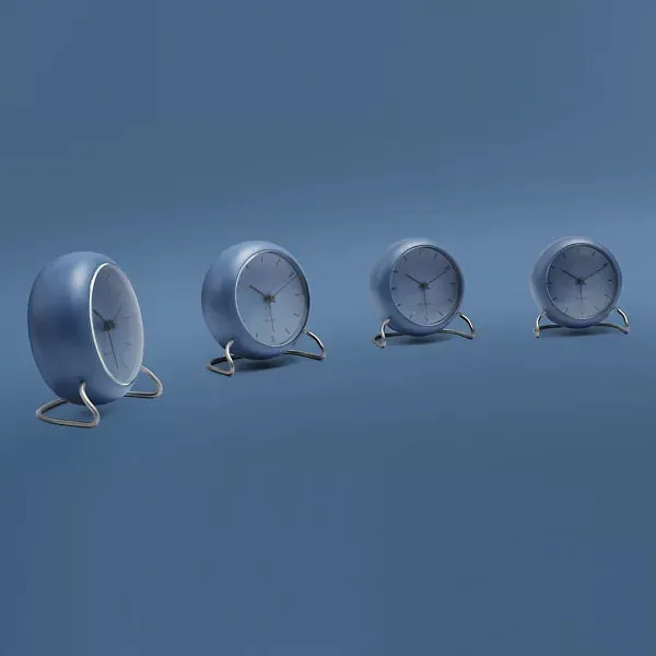 City Hall Table Alarm Clock by Arne Jacobsen for Arne Jacobsen Clocks