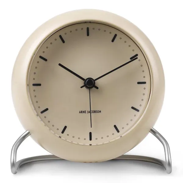 City Hall Table Alarm Clock by Arne Jacobsen for Arne Jacobsen Clocks