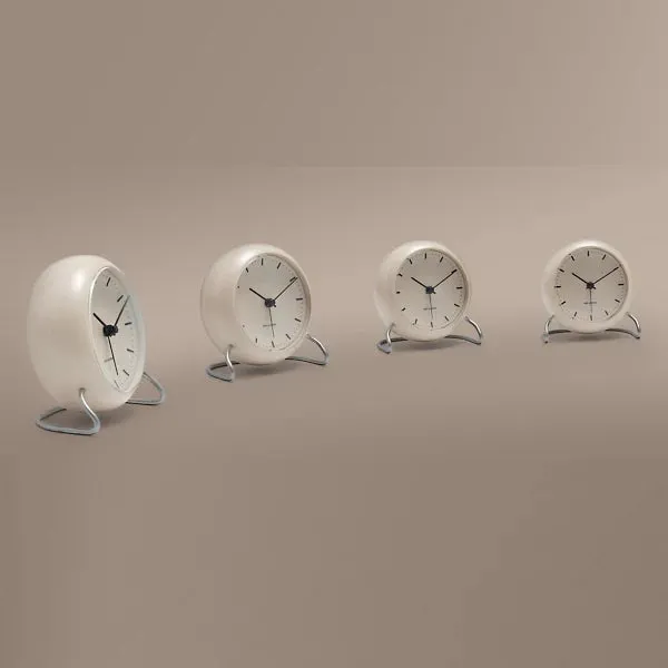 City Hall Table Alarm Clock by Arne Jacobsen for Arne Jacobsen Clocks