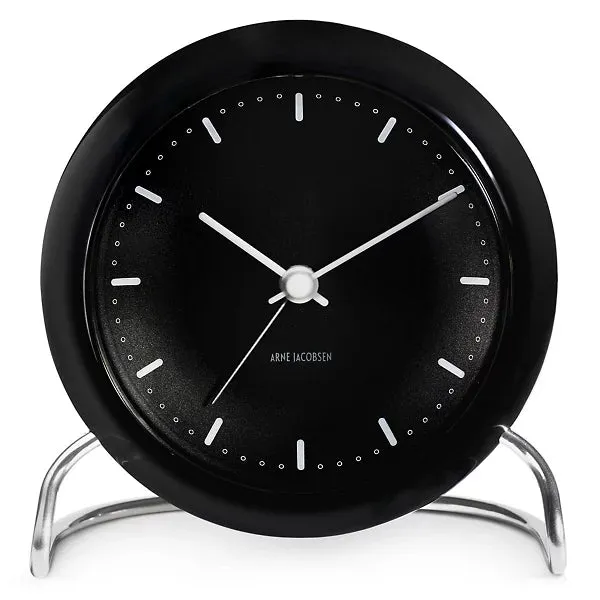 City Hall Table Alarm Clock by Arne Jacobsen for Arne Jacobsen Clocks