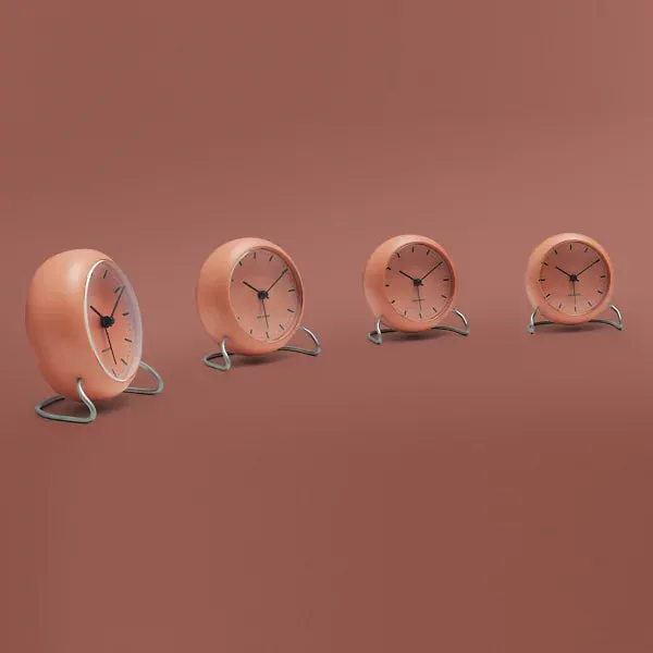 City Hall Table Alarm Clock by Arne Jacobsen for Arne Jacobsen Clocks