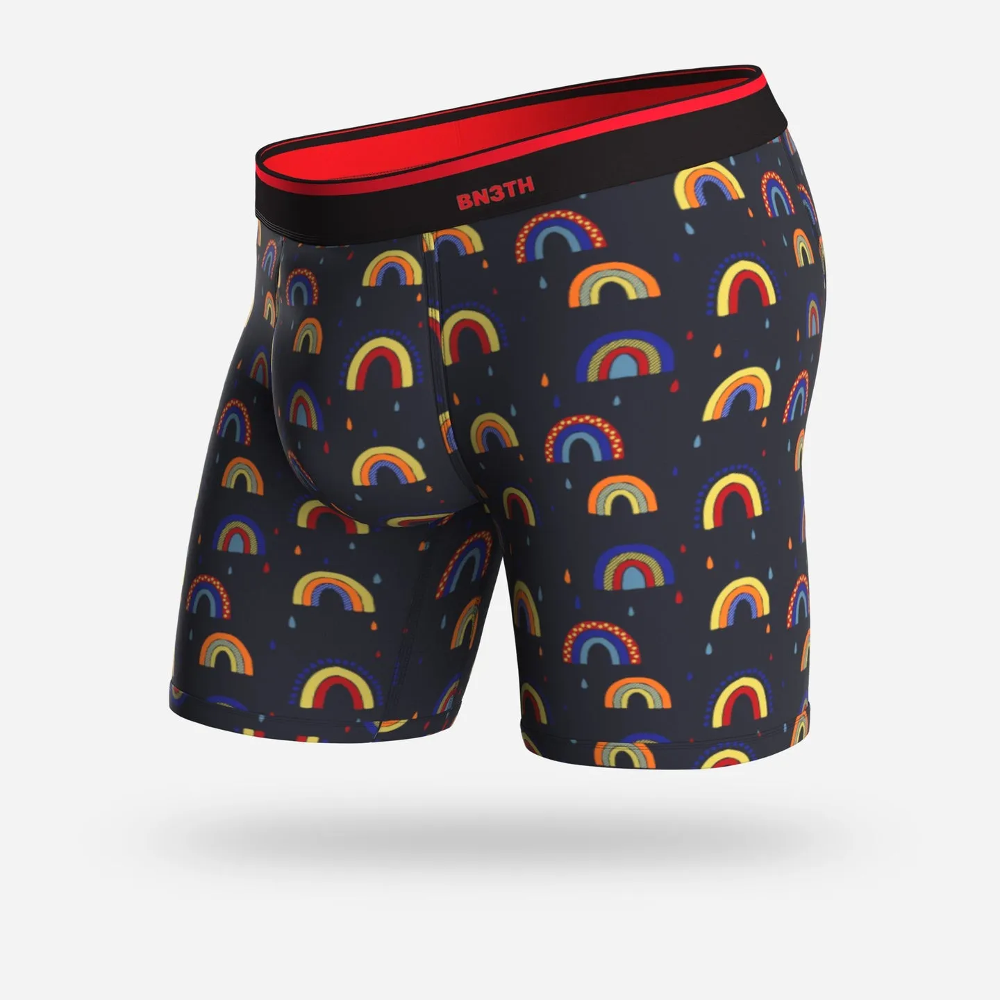Classic Boxer Brief Print - Rainbows Dark Navy