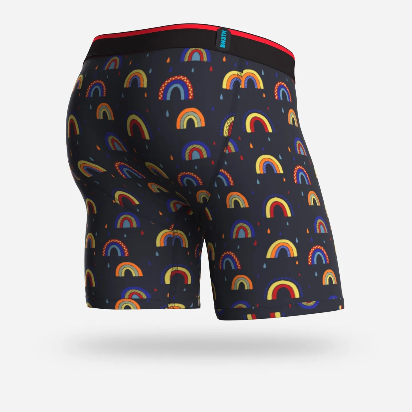 Classic Boxer Brief Print - Rainbows Dark Navy