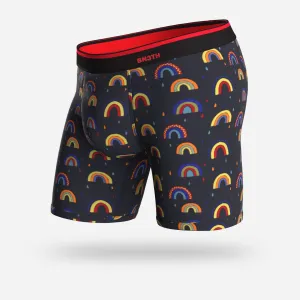 Classic Boxer Brief Print - Rainbows Dark Navy
