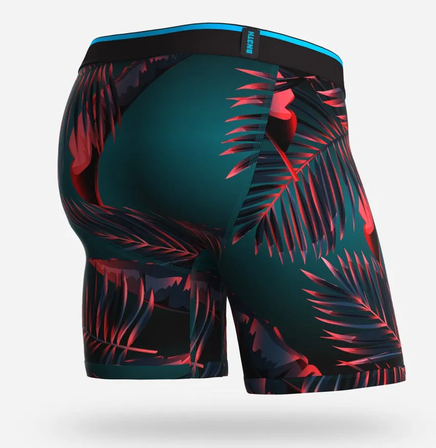 Classic Cut 6.5” Boxer Brief Radical Tropics Teal Print Underwear