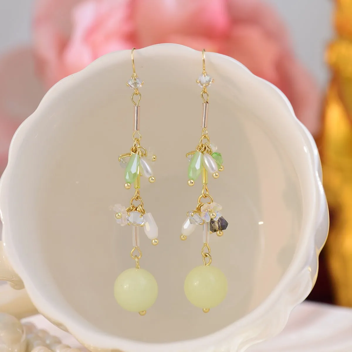 [Clearance] Green Grape Earrings