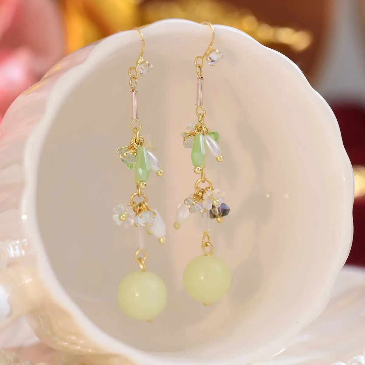 [Clearance] Green Grape Earrings