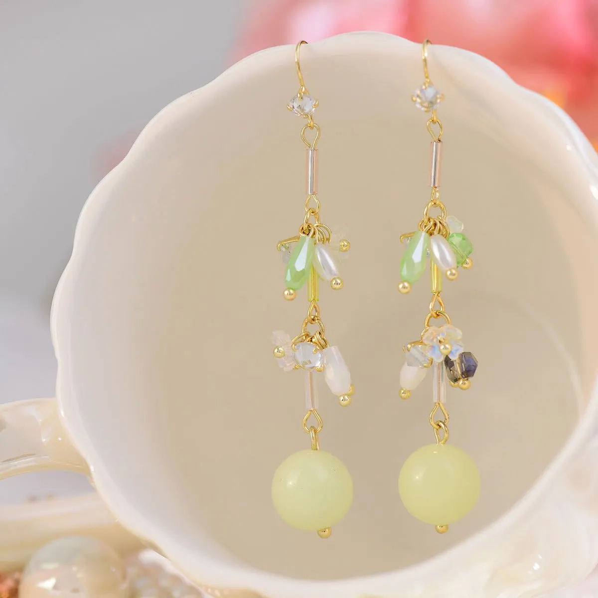 [Clearance] Green Grape Earrings