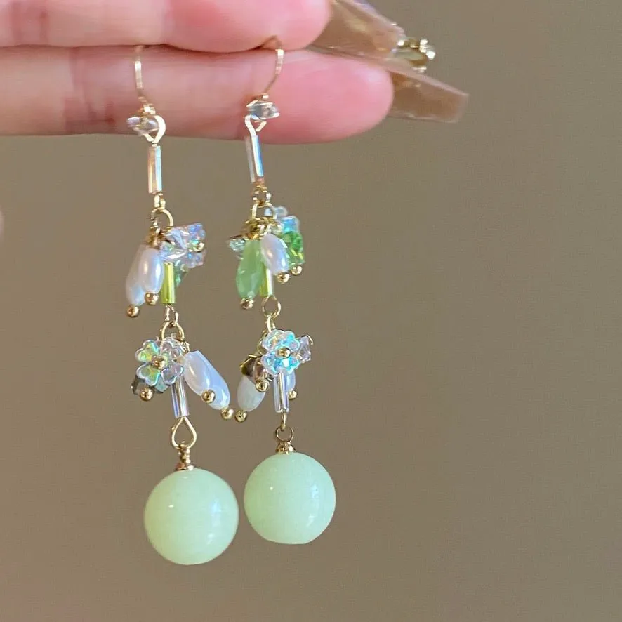 [Clearance] Green Grape Earrings