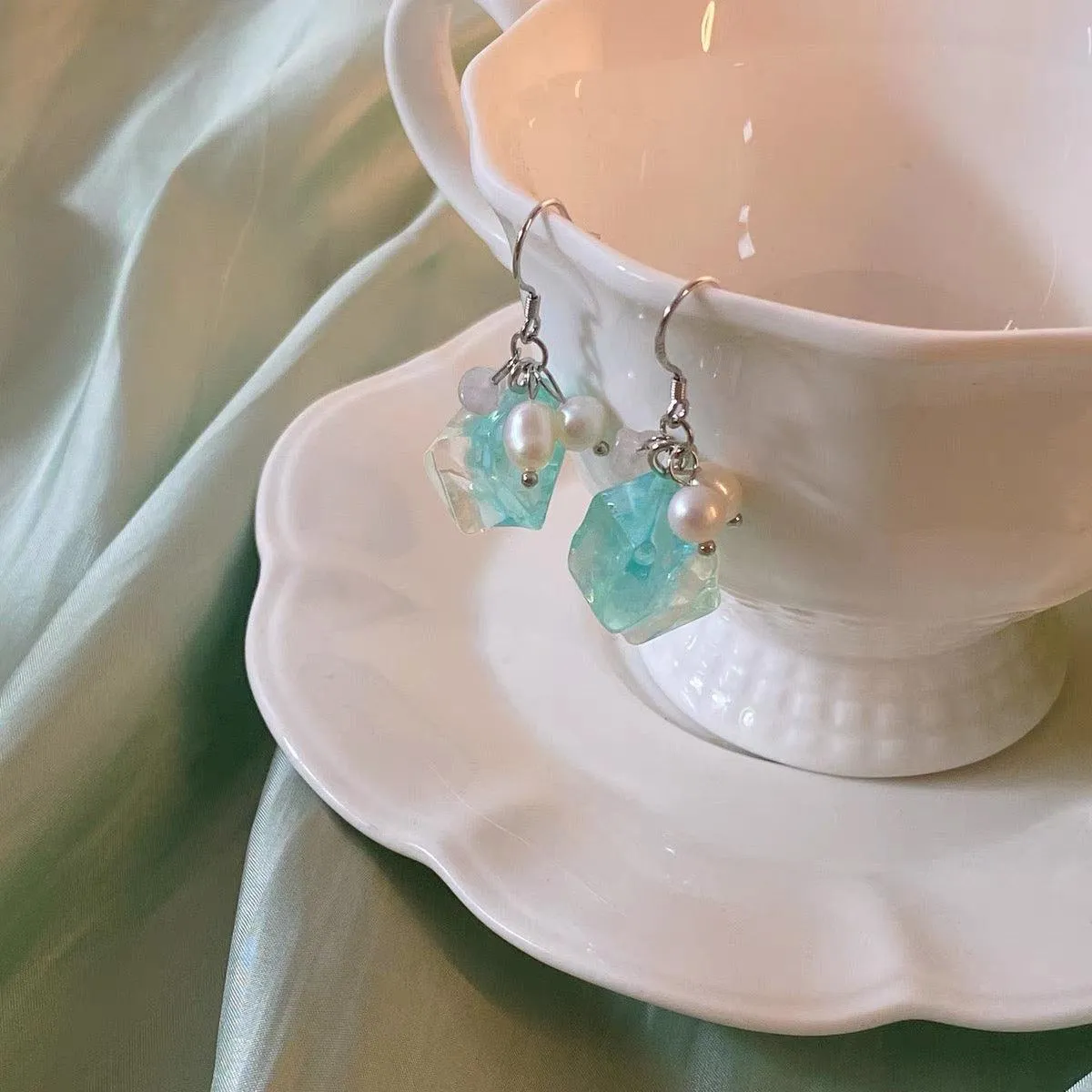 [Clearance] Ice Cube Earrings