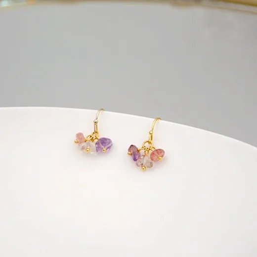 [Clearance] Natural Quartz Earrings