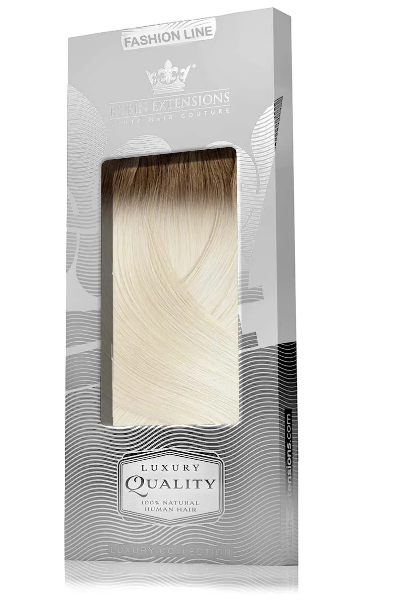 CLIP-IN EXTENSIONS LUXURY  KURZER-ANSATZ FASHION LINE Light Natural Brown & Beach Blonde