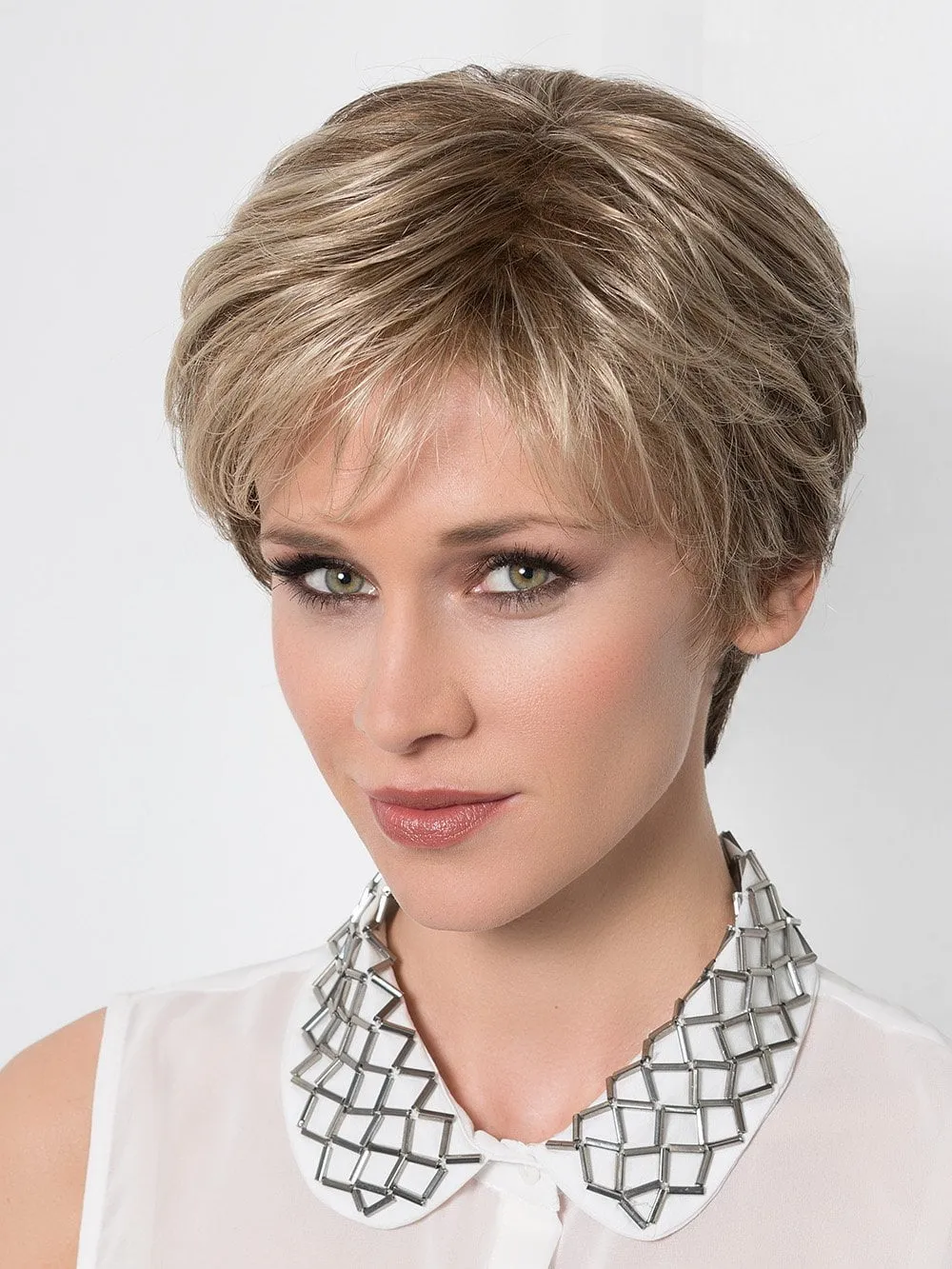 Close | Synthetic Hair Topper with Lace Front (Hand-Tied)