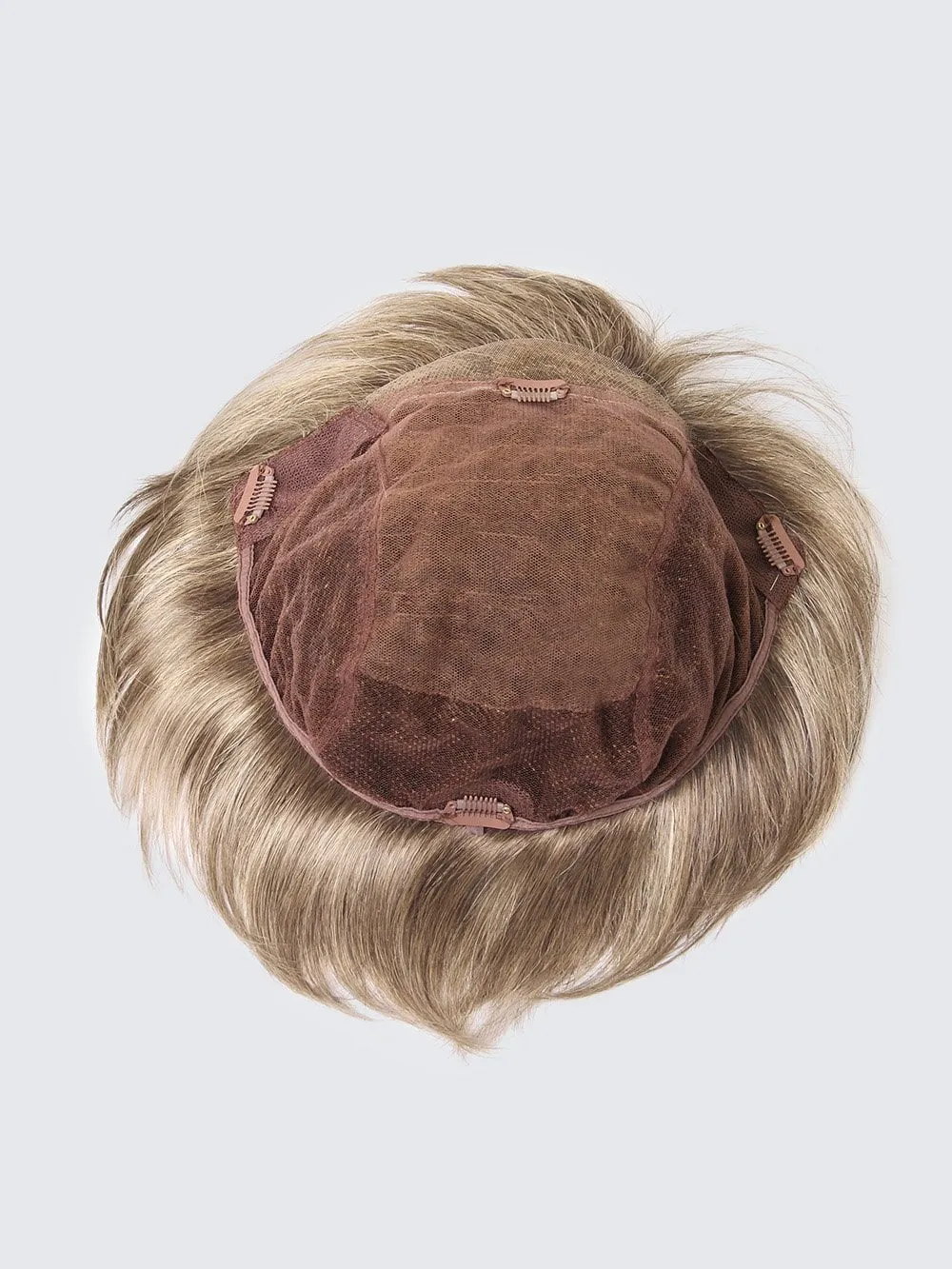 Close | Synthetic Hair Topper with Lace Front (Hand-Tied)